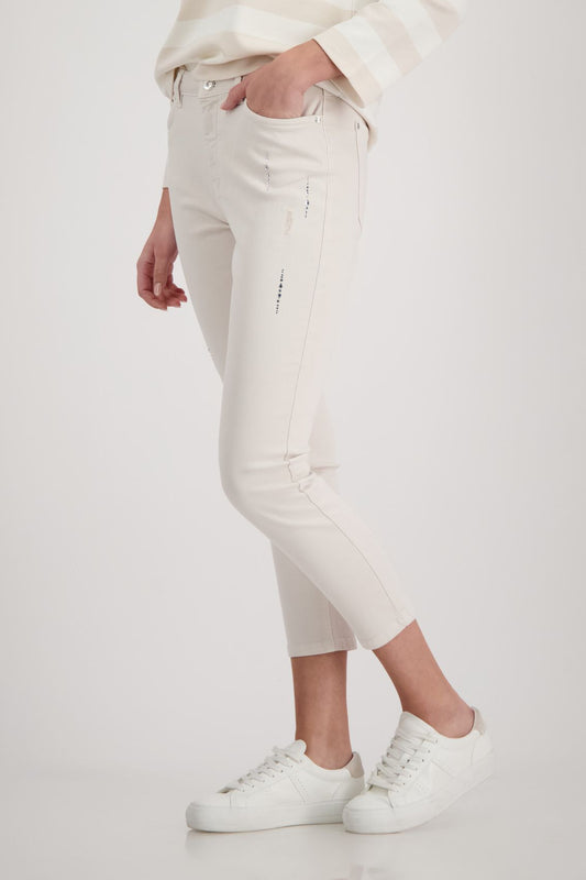 MONARI Hose, champagne beige