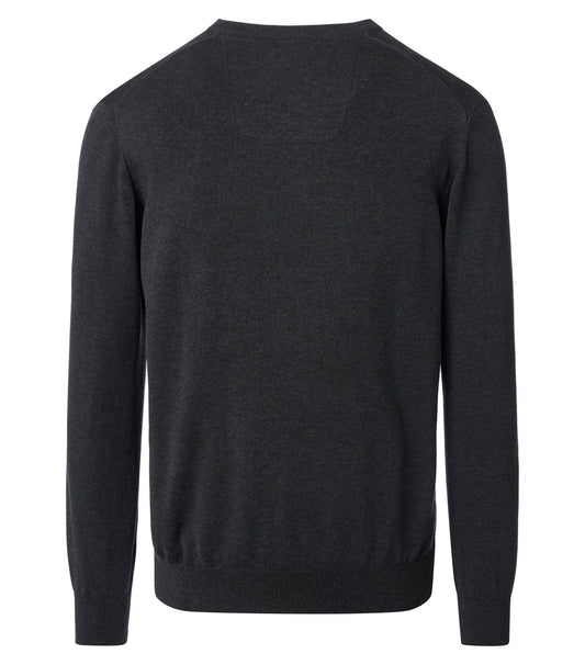 CASA MODA Pullover mit V-Ausschnitt uni 004430