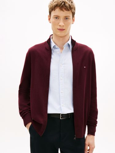 TOMMY HILFIGER PIMA ORG CTN CASHMERE ZIP THRU