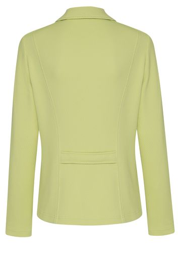 FRANK WALDER Blazer Navy meets Pistachio mit aufwändigen Stepp- und Ziernähten