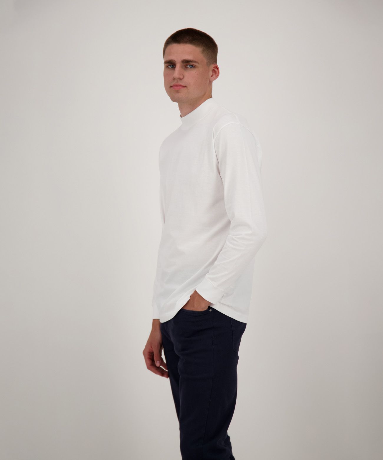 RAGMAN Stehkragenshirt langarm