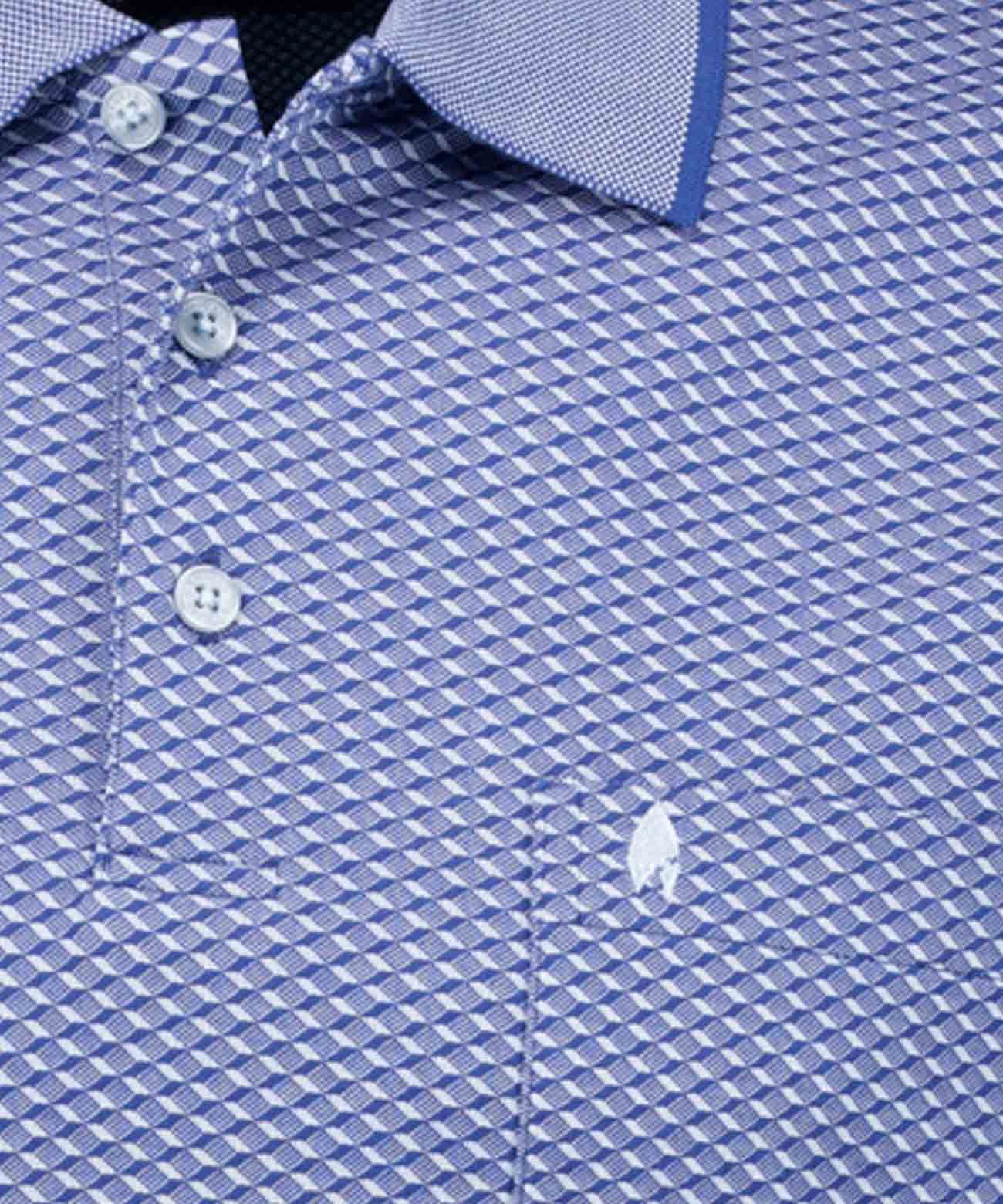 RAGMAN Softknit-Polo Jacquard