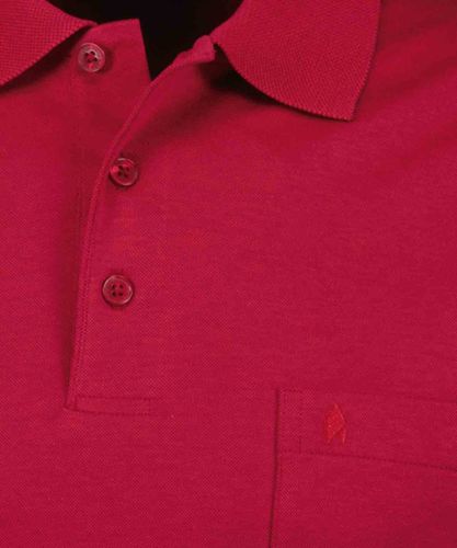 RAGMAN Softknit-Polo mit Brusttasche, kurzarm