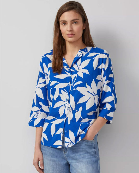 S.OLIVER Baumwollbluse mit Fledermausärmeln