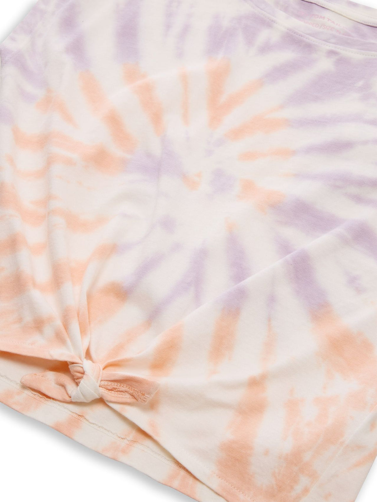 TOM TAILOR Cropped T-Shirt mit Knoten-Detail