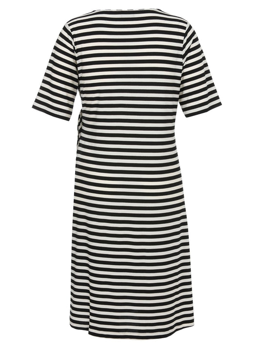 VIA APPIA Kleid Rundhals 1/2 Arm Ringel
