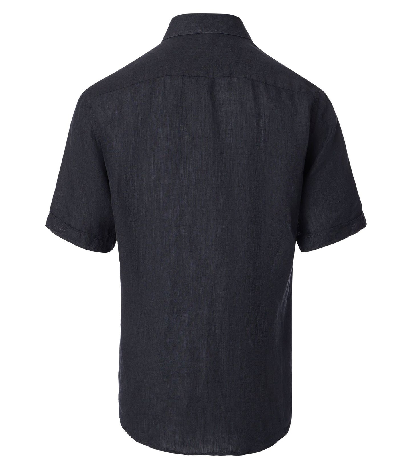 CASA MODA Kurzarm-Leinenhemd mit Button-Down Kragen