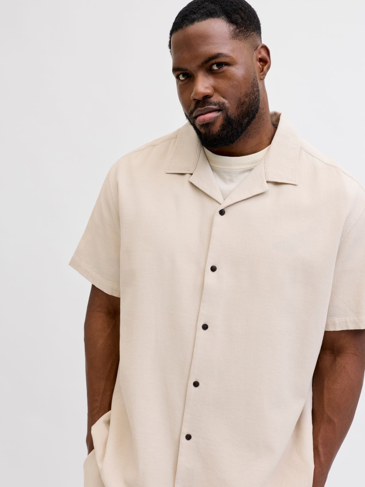 JJGLOBAL WAFFLE RESORT SHIRT SS PLS