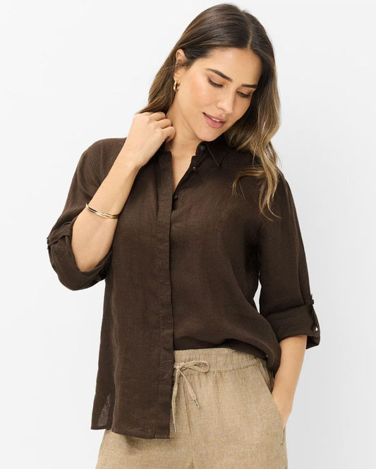 BRAX Damenbluse aus reinem Leinen"Style Vicki"