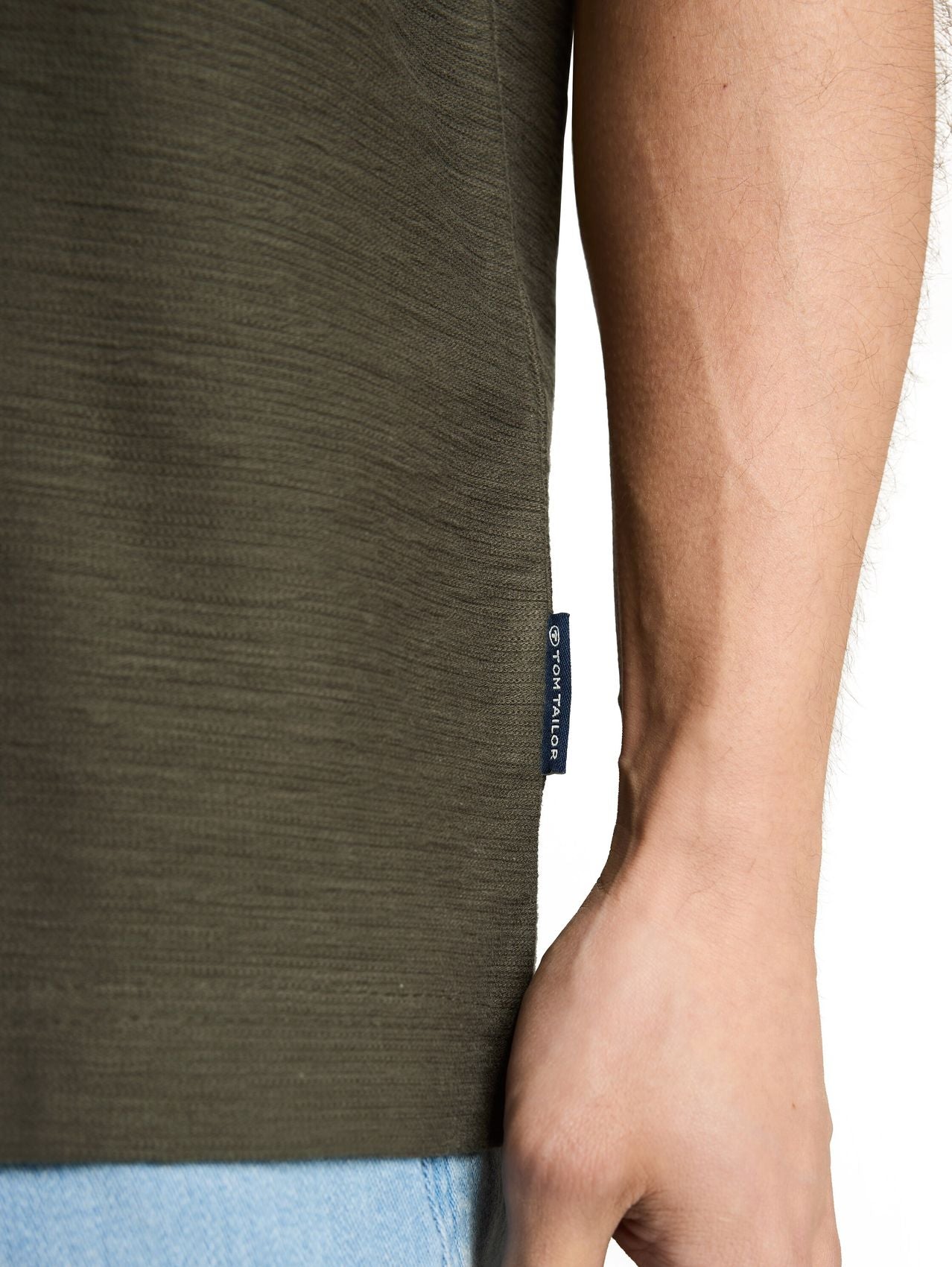 TOM TAILOR T-Shirt mit Ottoman-Struktur