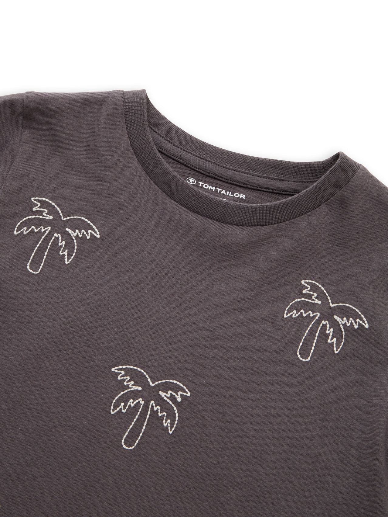 TOM TAILOR T-Shirt mit Stickerei