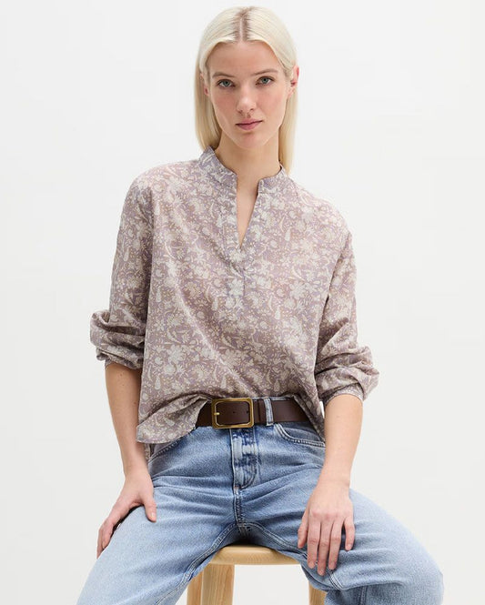 MARC O'POLO Tunika-Bluse mit Blumenmotiv
