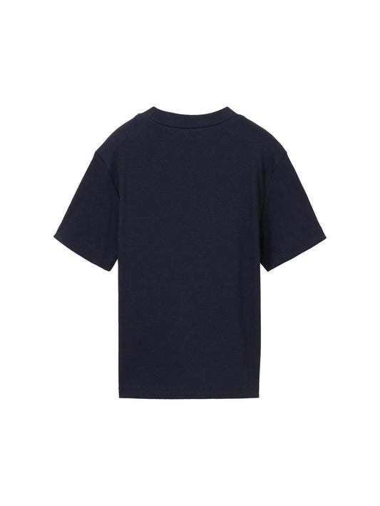 TOM TAILOR Cropped T-Shirt mit Rippstruktur