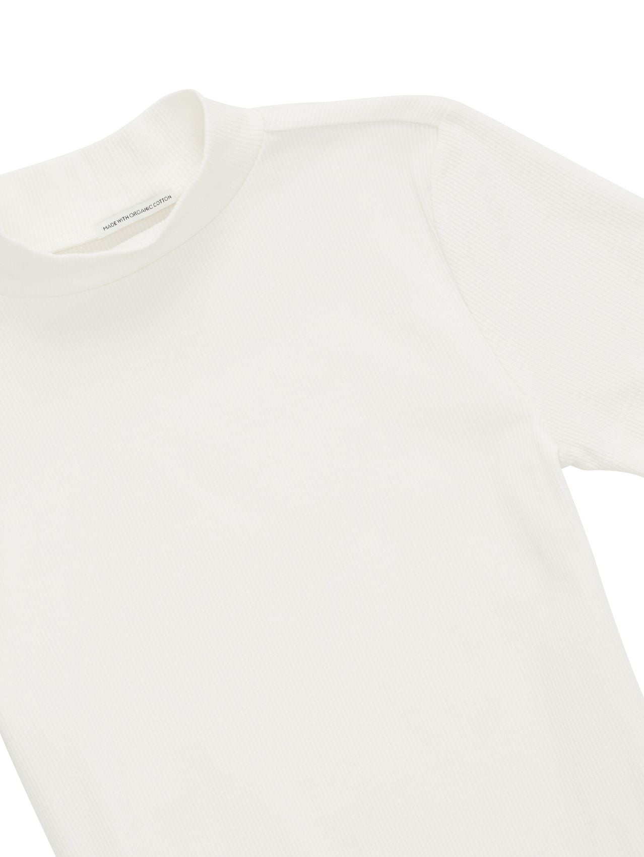 TOM TAILOR Cropped T-Shirt mit Rippstruktur