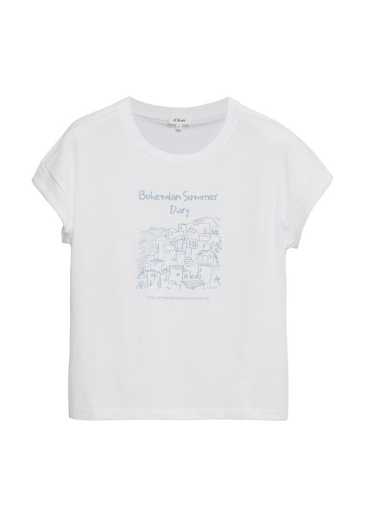 S.OLIVER T-Shirt mit sommerlichen Frontprint