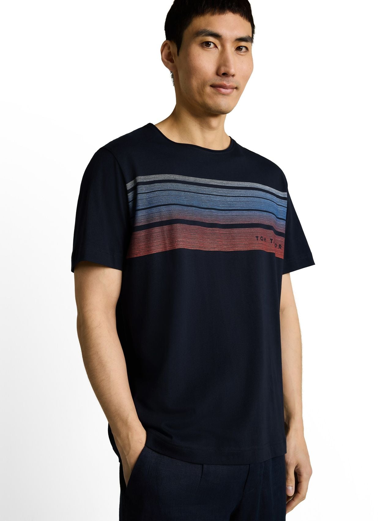 TOM TAILOR T-Shirt mit Print auf der Brust