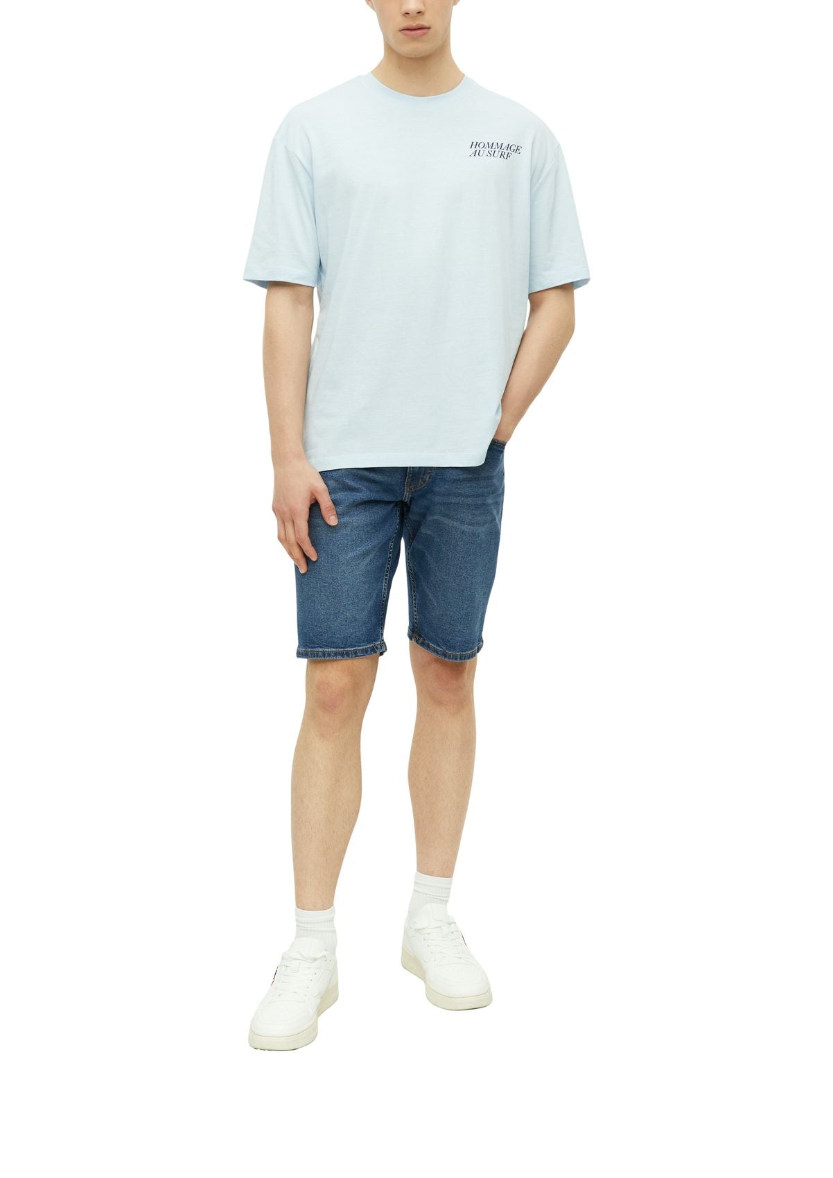 S.OLIVER T-Shirt mit Front- und Rückenprint
