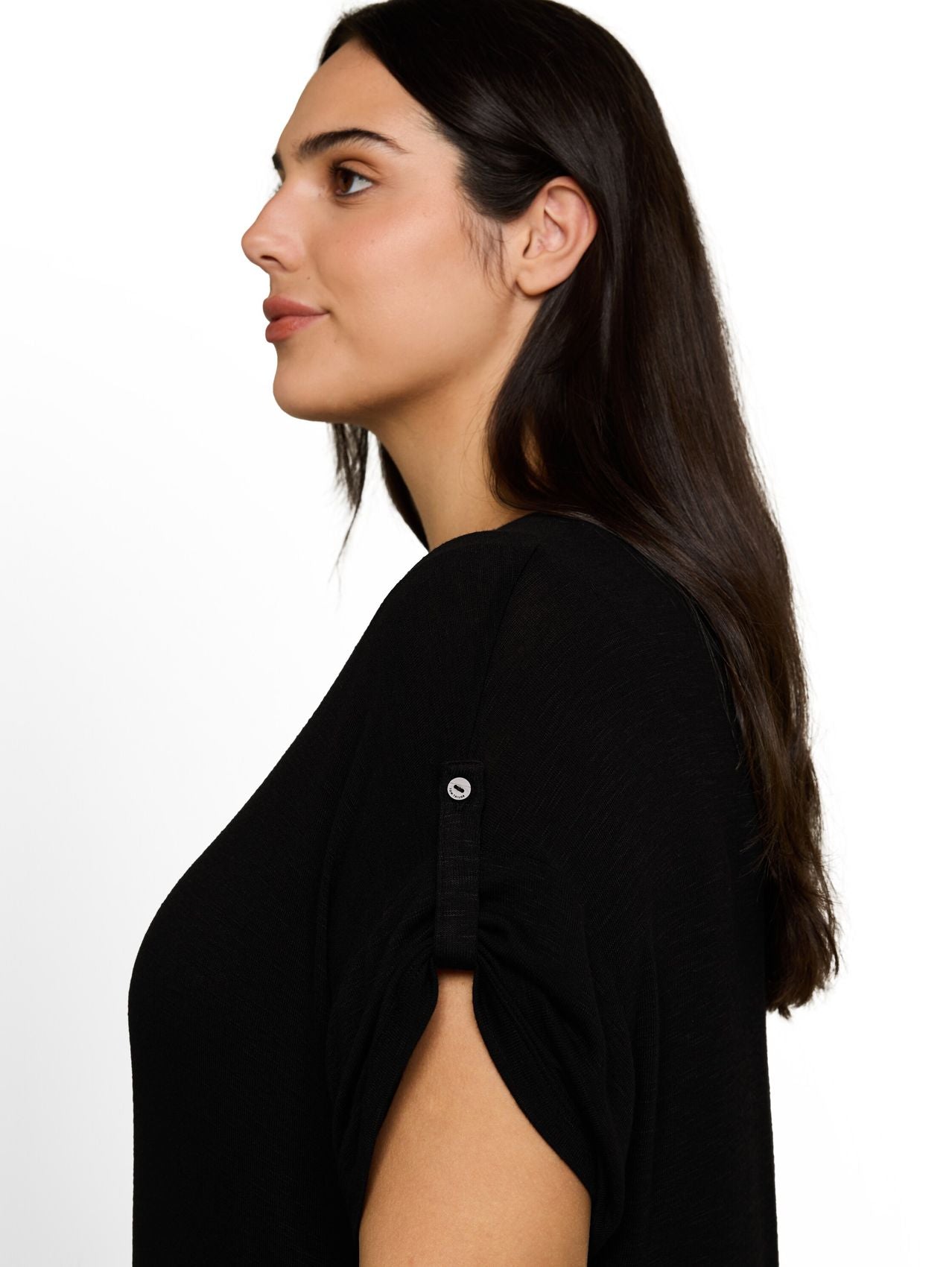 TOM TAILOR Plus Size - T-Shirt mit Turn-Up-Funktion