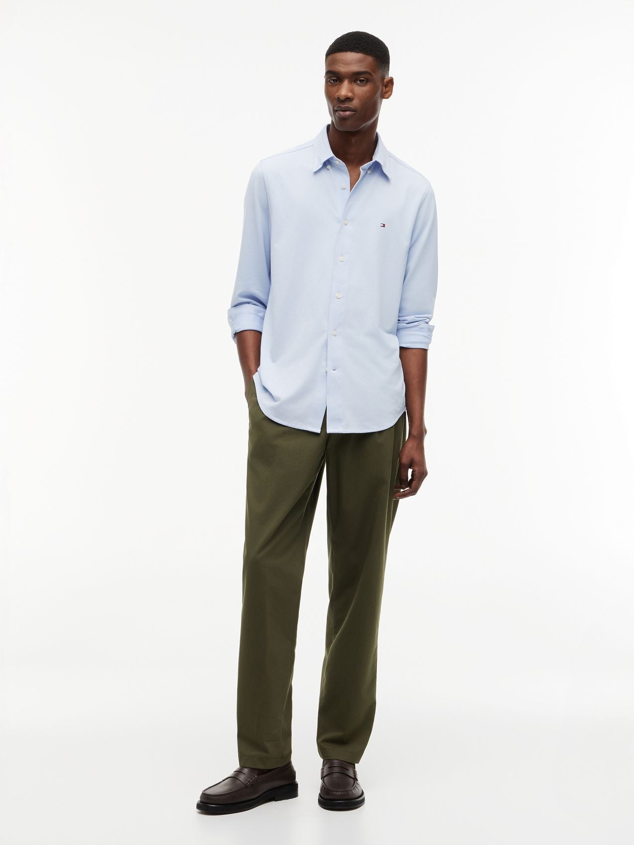 TOMMY HILFIGER Button down Hemd mit Stickerei
