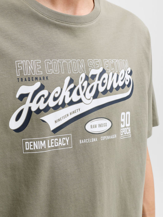 JACK & JONES JJELOGO TEE SS O-NECK 2 COL AW26 SN PLS