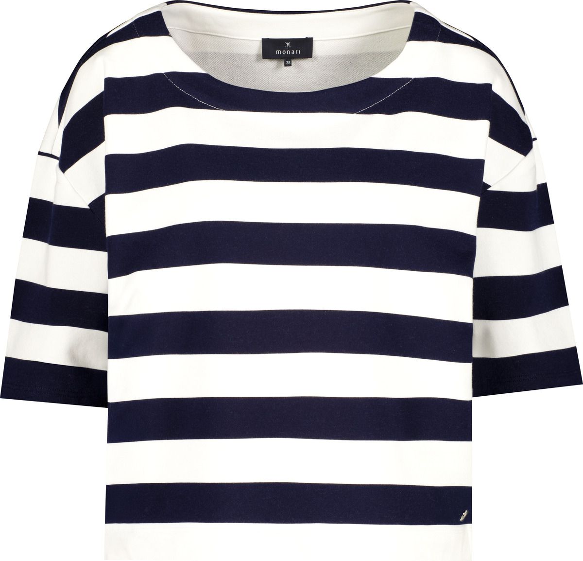 MONARI Sweatshirt, marine ringel