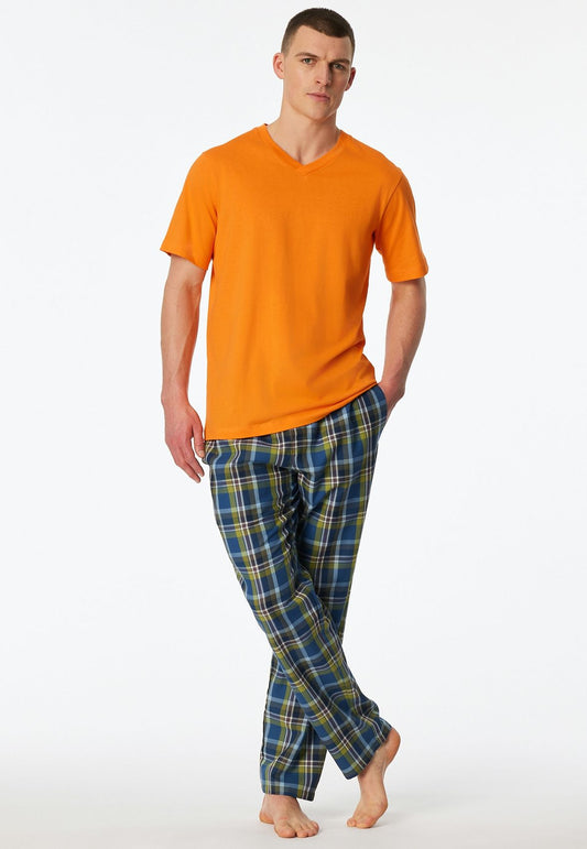SCHIESSER Pyjama-T-Shirt mit V-Auschnitt 54