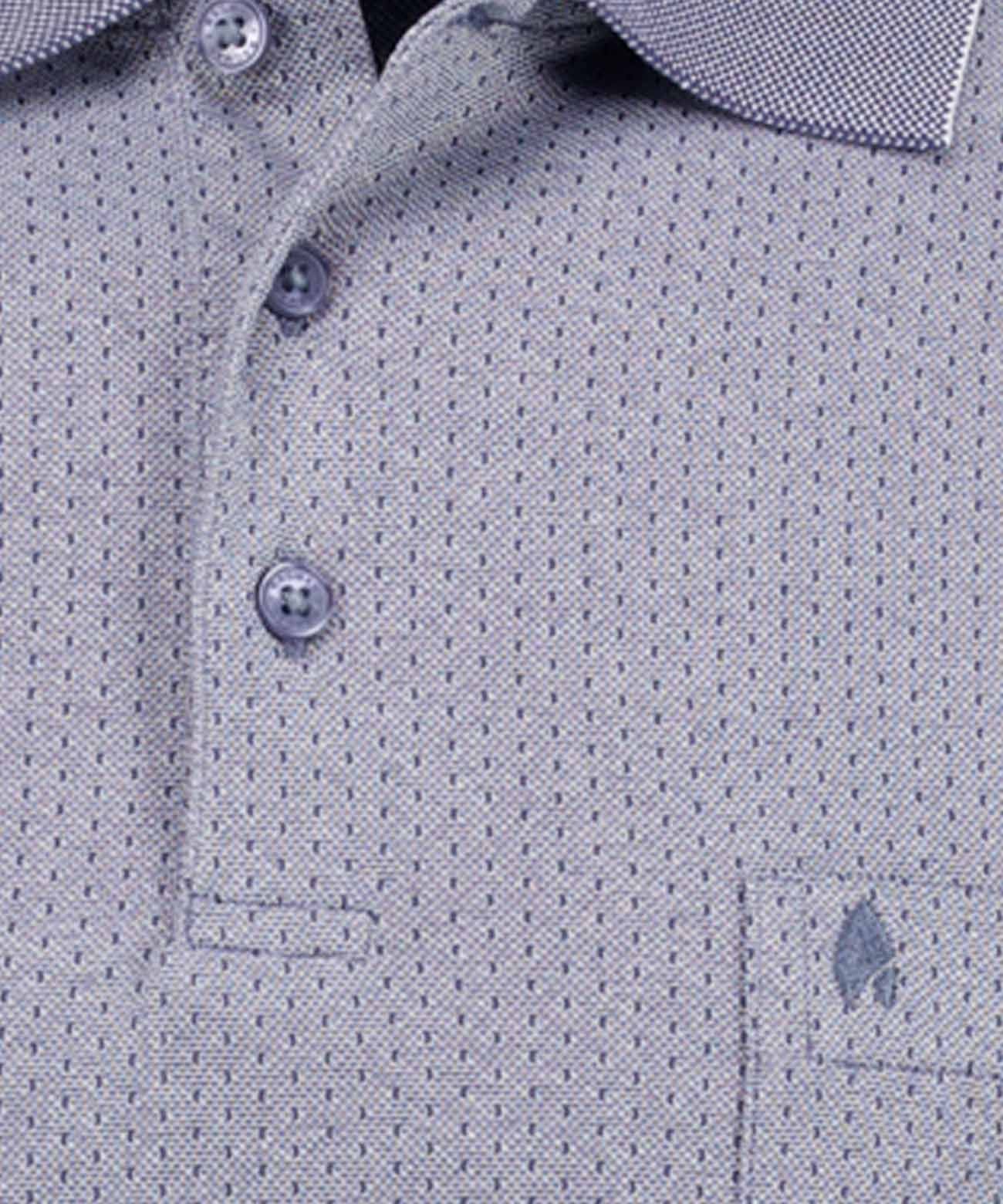RAGMAN Softknit-Poloshirt Jacquard