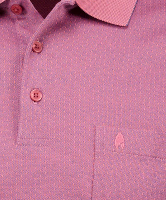 RAGMAN Softknit-Poloshirt Jacquard