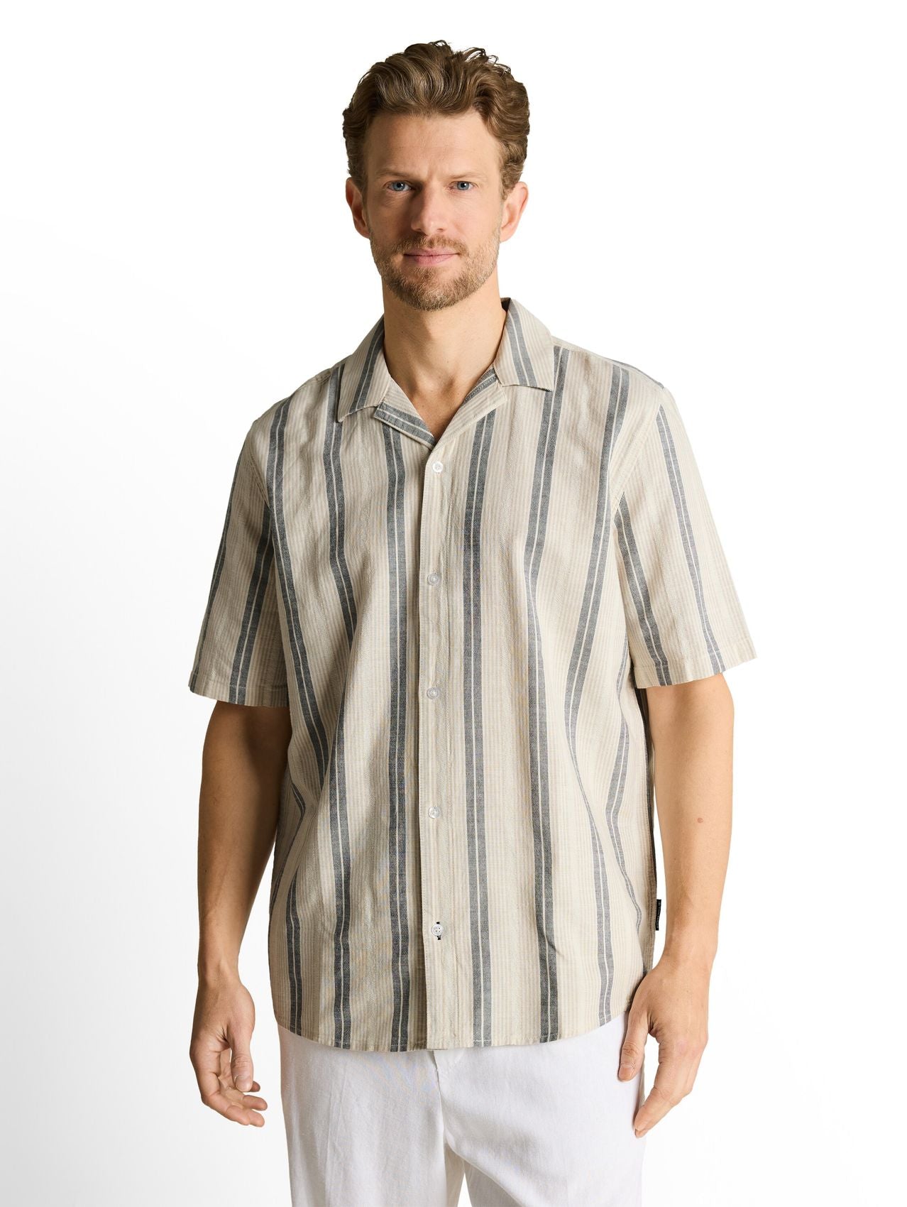 TOM TAILOR Comfort Fit Kurzarmhemd mit Streifen