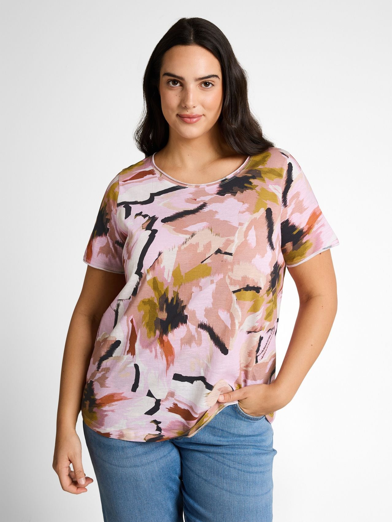 TOM TAILOR Plus Size - T-Shirt aus Baumwolle