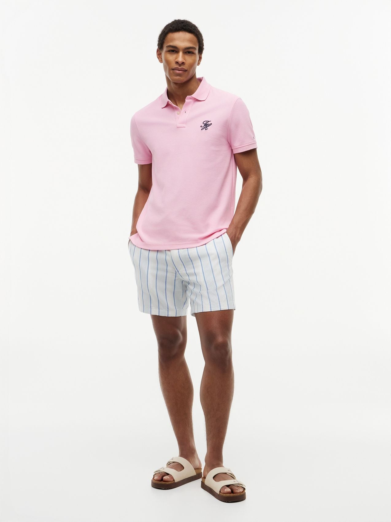 TOMMY HILFIGER Polohemd aus Piqué mit TH-Logo