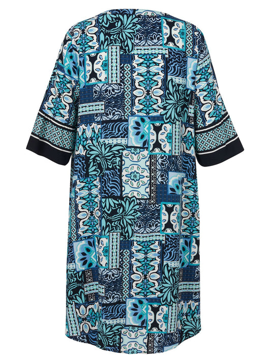 VIA APPIA Kleid V-Ausschnitt 3/4 Arm