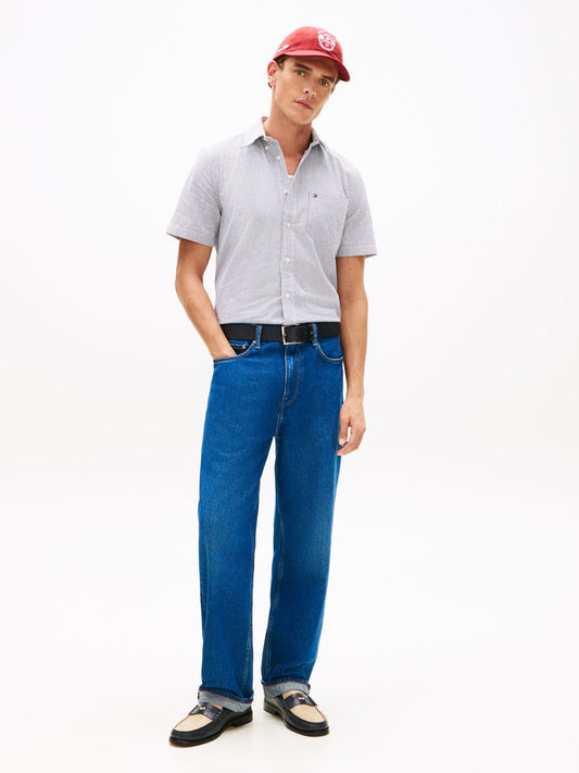 TOMMY HILFIGER Regular Fit Bengal Stripe Seersucker Shirt