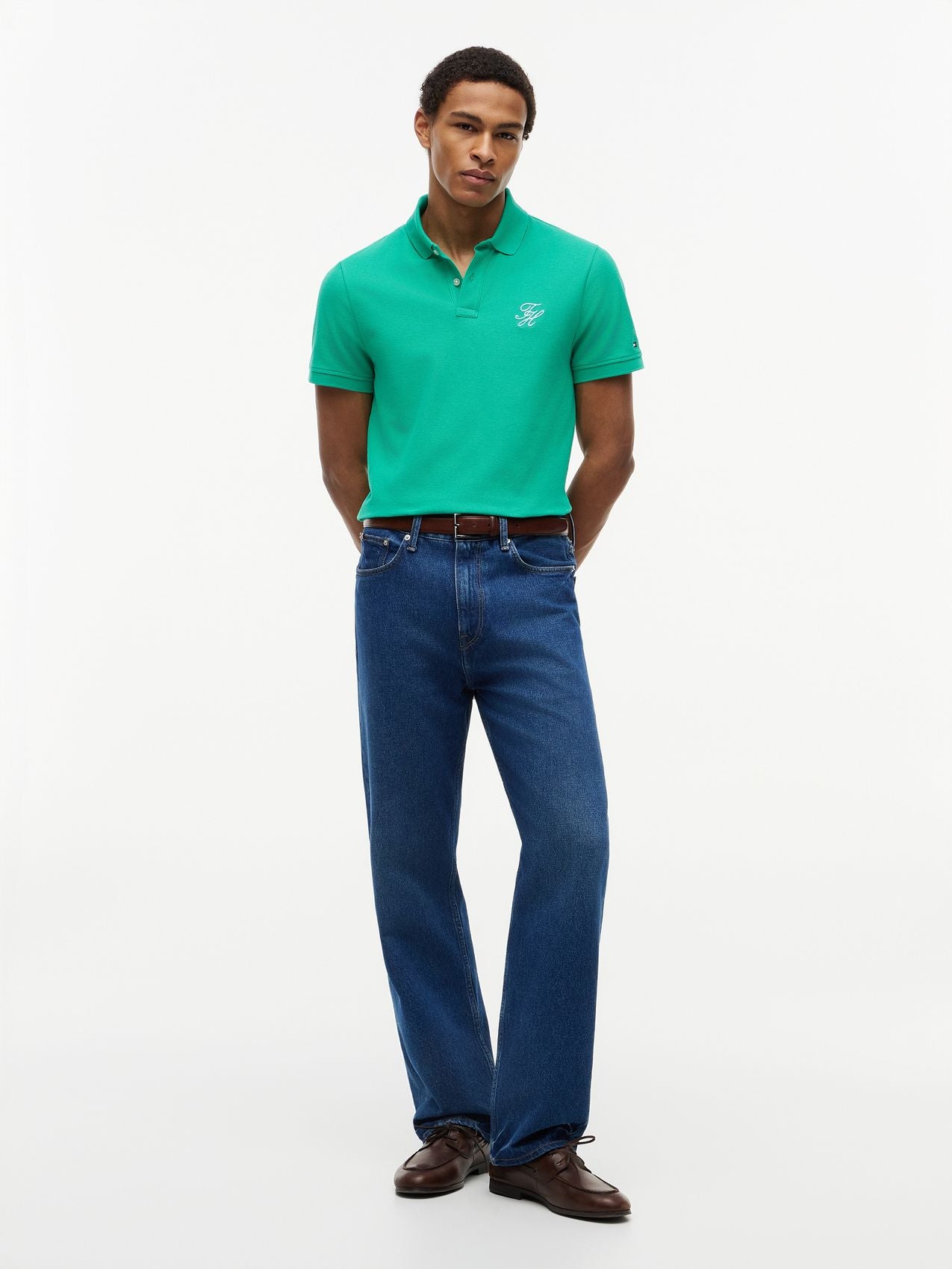 TOMMY HILFIGER Polohemd aus Piqué mit TH-Logo