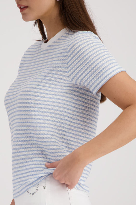 MONARI T-Shirt, sea side ringel