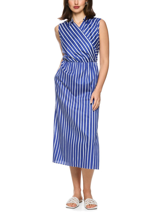 MARC CAIN Gestreiftes Baumwoll-Kleid