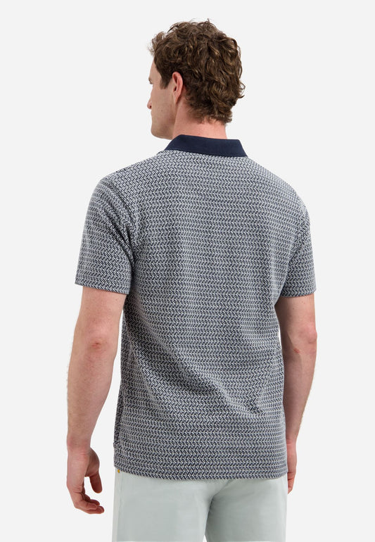 NO EXCESS Polo Short Sleeve Jacquard