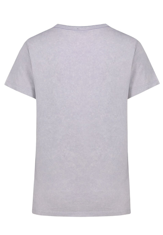 SUBLEVEL Damen, Shirt kurzarm, greyish lavender