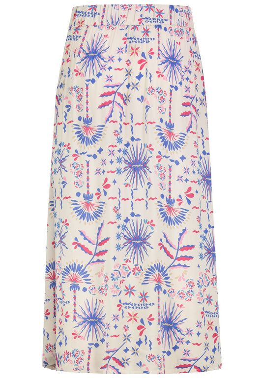 SUBLEVEL Damen, Rock, ethno: nude beige-blue