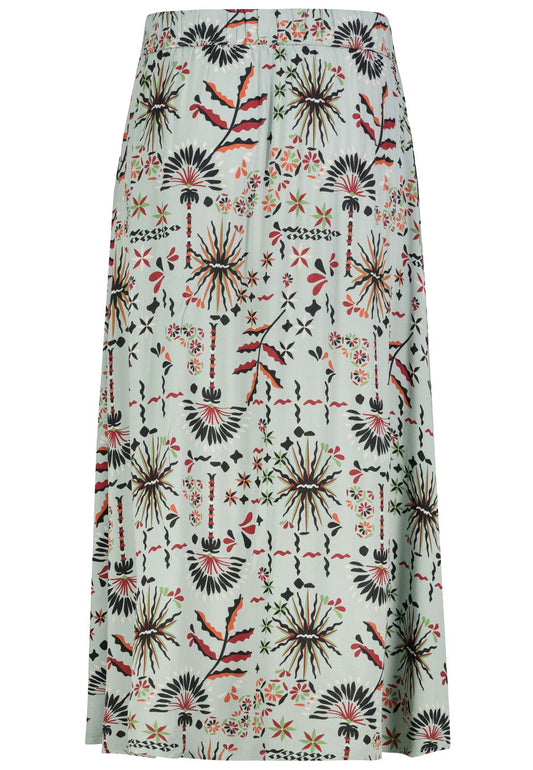 SUBLEVEL Damen, Rock, ethno: green-anthra