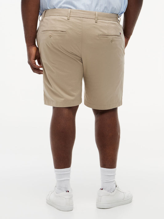 TOMMY HILFIGER Plus Denton Twill Slim 9.5" Inseam Shorts
