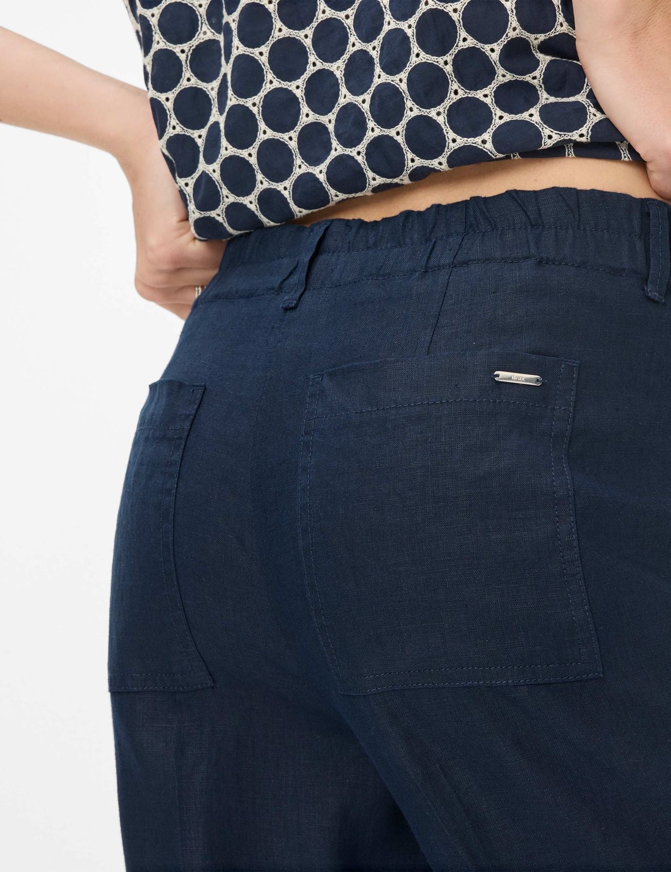 BRAX Wide Leg Leinen-Culotte "Style Maine S"