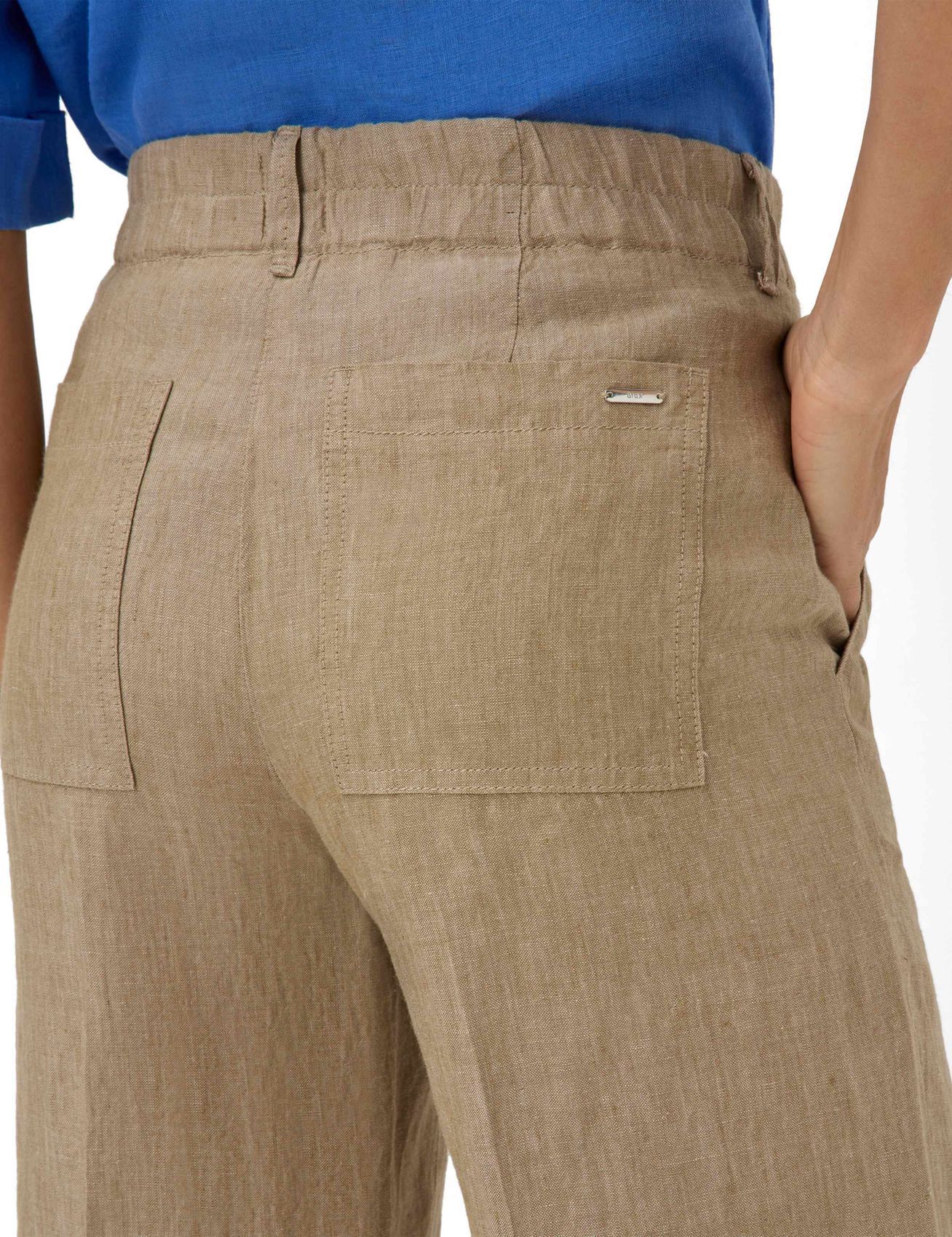 BRAX Wide Leg Leinen-Culotte "Style Maine S"