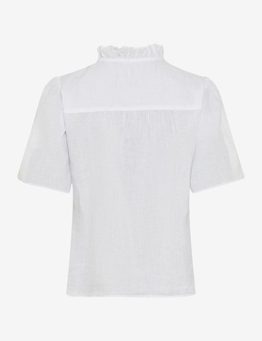 BRAX Leinenbluse mit Rüschen-Optik "Style Vive"