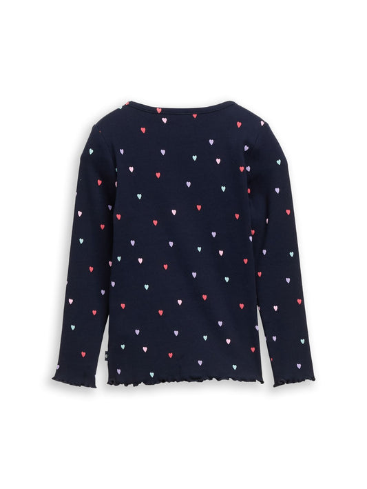 TOM TAILOR Langarmshirt mit Rippstruktur