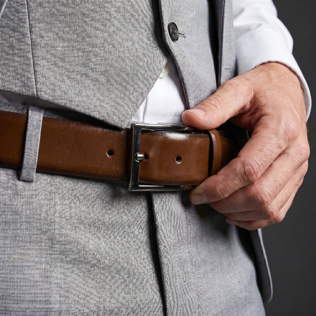 Ledergürtel LINDENMANN (XL)