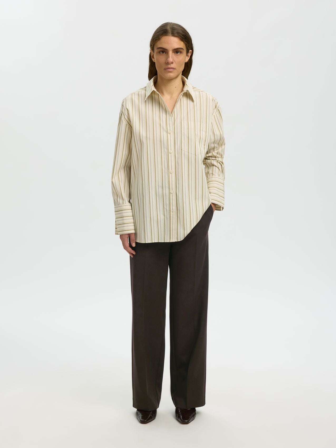SLWRITA MW WIDE PANT MEL NOOS