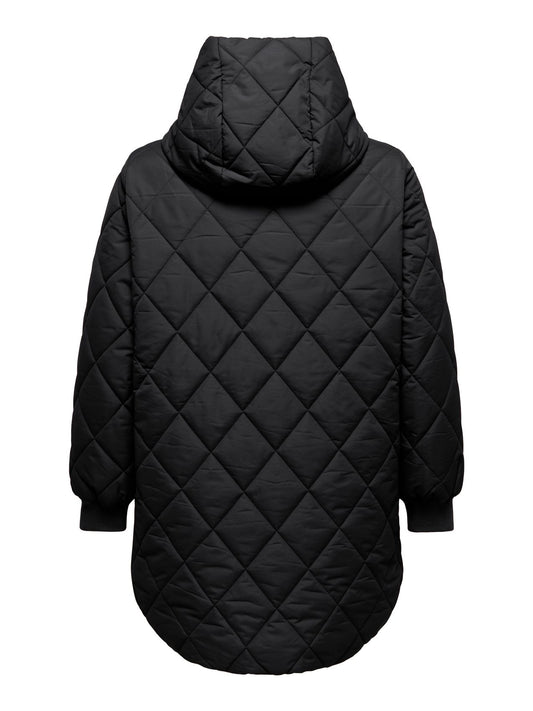ONLY CARMAKOMA CARJULIET QUILTD HOOD ZIP COAT OTW NOOS