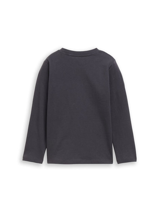 TOM TAILOR Langarmshirt mit Biber-Print