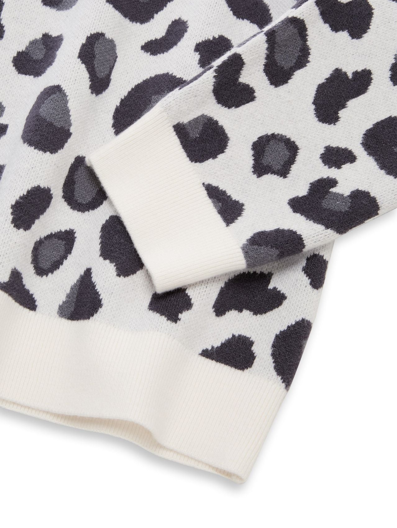 TOM TAILOR Jacquard Strickpullover mit Leo-Muster